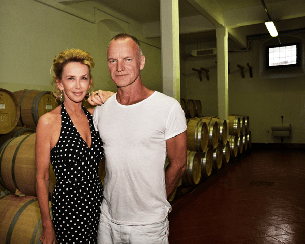 Sting and Trudie Styler add Message in a Bottle to their line of acclaimed wines from Tuscany