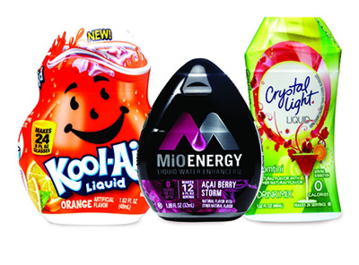 Tang Arizona Crystal Light Stur Mio Starburst and Kool-Aid Liquid